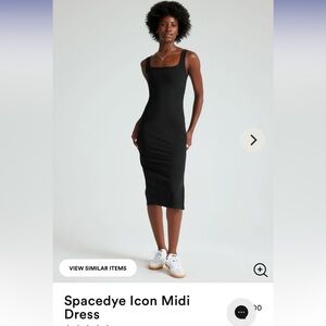 Beyond Yoga Spacedye Icon Midi Dress in Darkest Night Size M